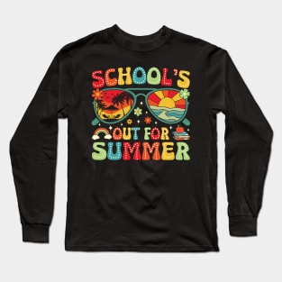 Groovy School's Out For Summer Long Sleeve T-Shirt